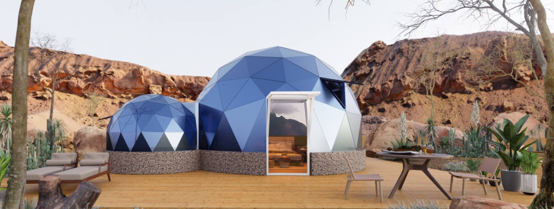 辉南县球形智能光伏玻璃星空房